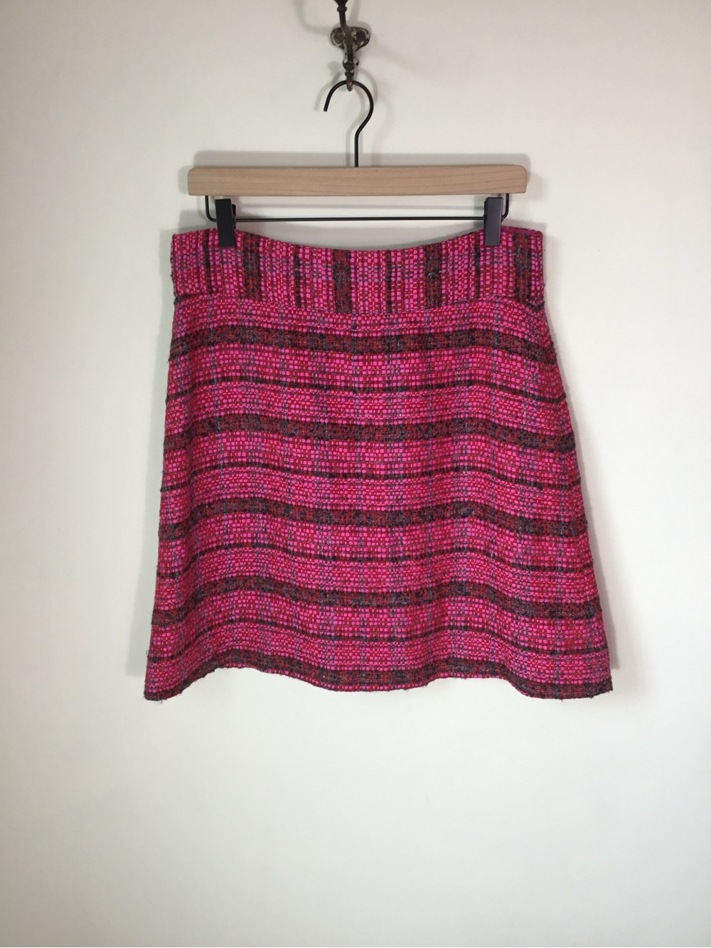 Kate Spade Wool and Silk Blend Tweed Mini Skirt